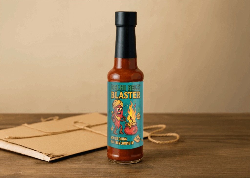 Dehli Belly Blaster - Firefoods hot sauce range by Wiltshire Chilli Farm