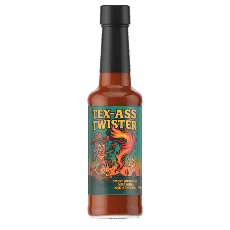 Tex-Ass Twister - Firefoods hot sauce range by Wiltshire Chilli Farm